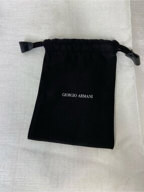 ⭐️GIORGIO ARMANI Jewelry DustBag, 4.25” wide x 6” tall EUC